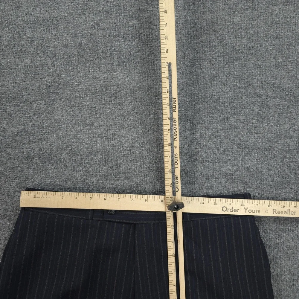 Daryl James Suit Mens 40 33x31 Blue Pinstripe 2 Piece Bespoke NFL Player‎ Custom